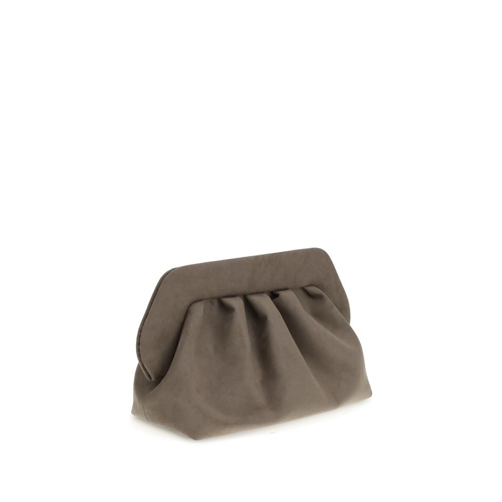 THEMOIRè Braune Clutch-Tasche aus anderen Fasern